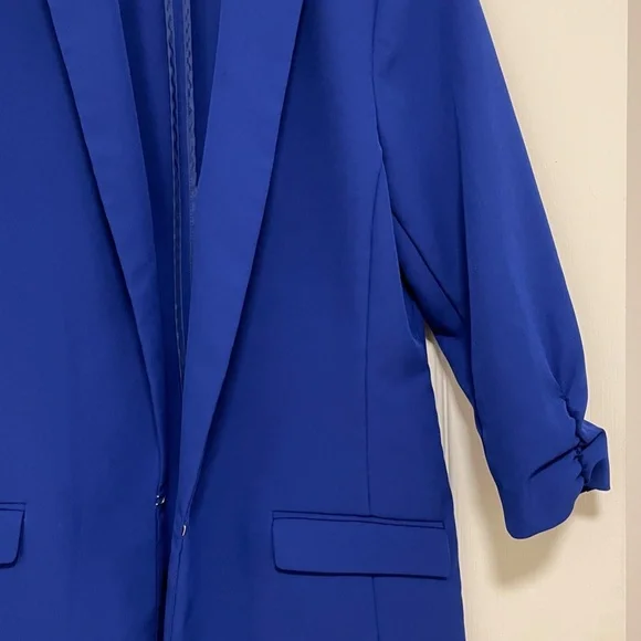 INC Oversized Blazer Cerulean Blue - SIZE Medium - Picture 6 of 9